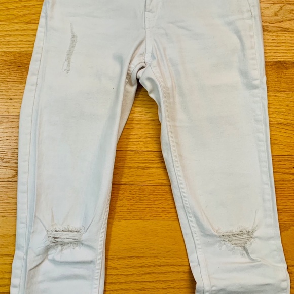 White Distressed Skinny Jeans - Picture 5 of 7